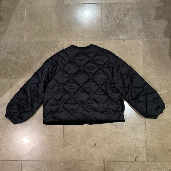 NLT Nubi Boxy Oversized Quilted Bubble Sleeve Jacket (Black) - Picture 12 of 16